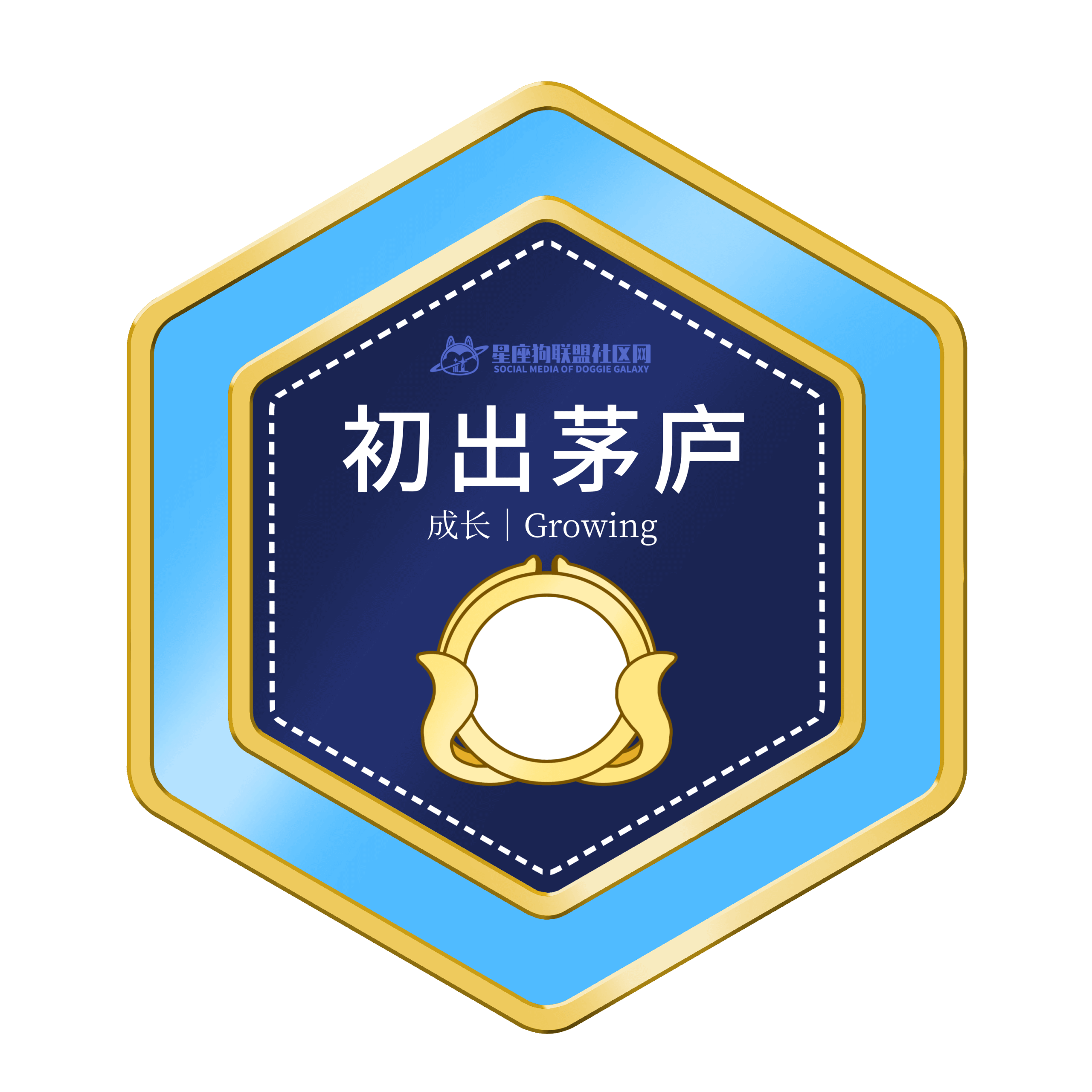 徽章-初出茅庐(获得星徽)-星座狗联盟社区网（粉丝运营）